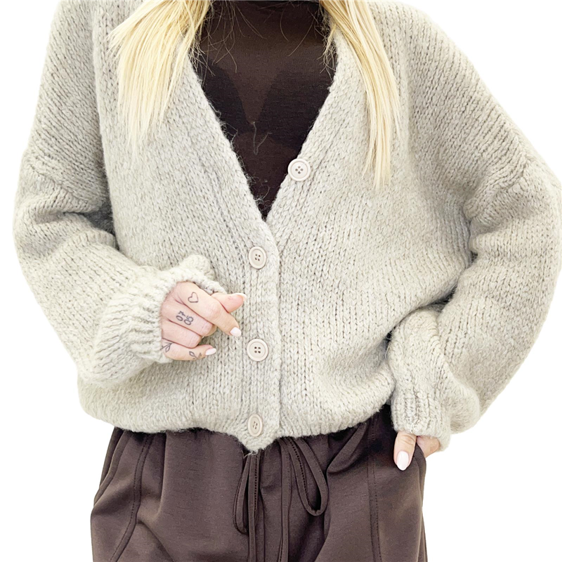 cardigan con bottoni flash